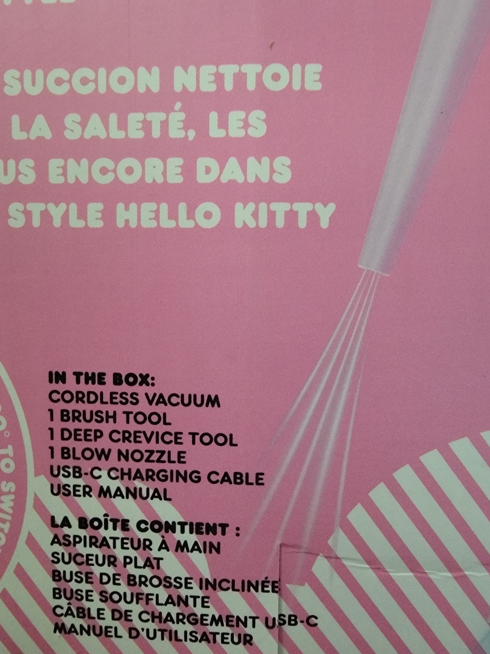 🆕️🎀 Hello Kitty Pink Cordless Vacuum Cleaner 💖 Cute For Vanity Or Office Desk - Picture 11 of 16